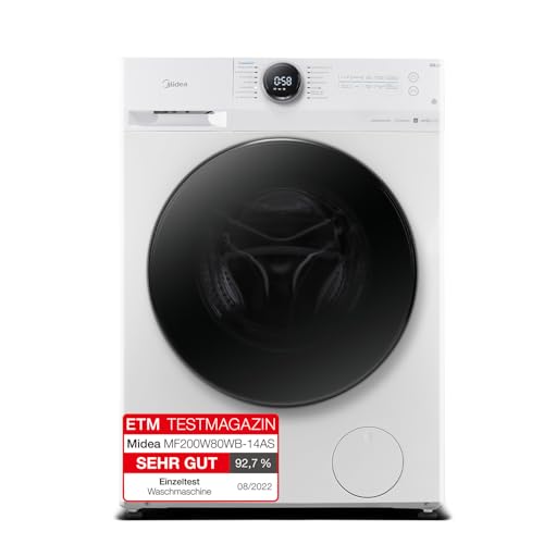 Revolutionäre Midea Waschmaschine 8KG, Energieeffizienzklasse A, Mengenautomatik, nur 48cm tief