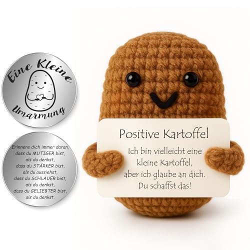 Kreative Strickwolle Kartoffel Puppe - Kleiner Glücksbringer für Frauen