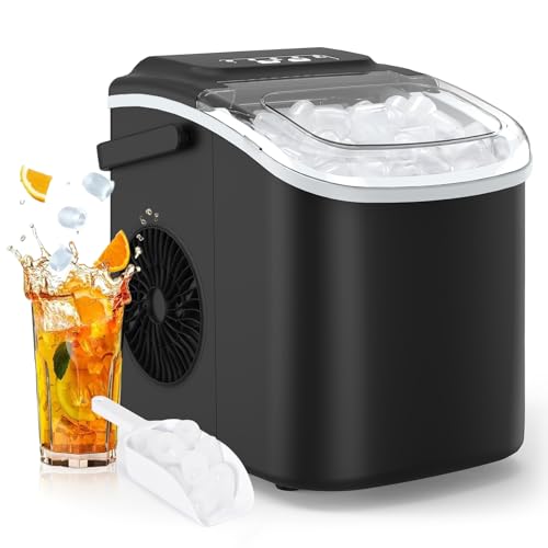 Schnelle Eiswürfelmaschine für Küche, Büro und Party, selbstreinigend (1.2L)