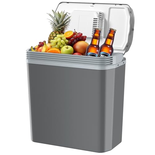 Hochwertige Aikku 24 Liter Kühlbox für Auto und Zuhause, ECO & MAX Modus, Kühl- und Warmhaltefunktion, Sehr Leise, Grau. Ideal für Camping, Festivals und Reisen. Verfügbarkeit und Preis prüfen!